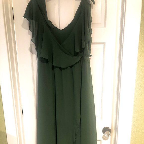 katya ruffle maxi dress